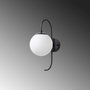Opviq Jewel - 10555 Aplique de Pared Negro y Crema